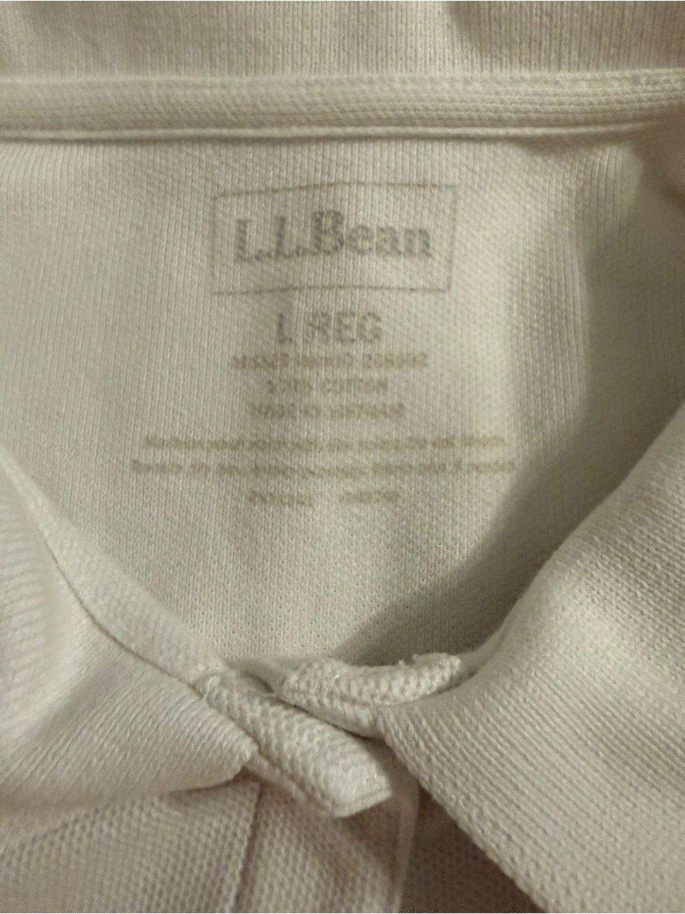 L.L. Bean Women’s White Short-Sleeve Polo - Picture 3 of 6